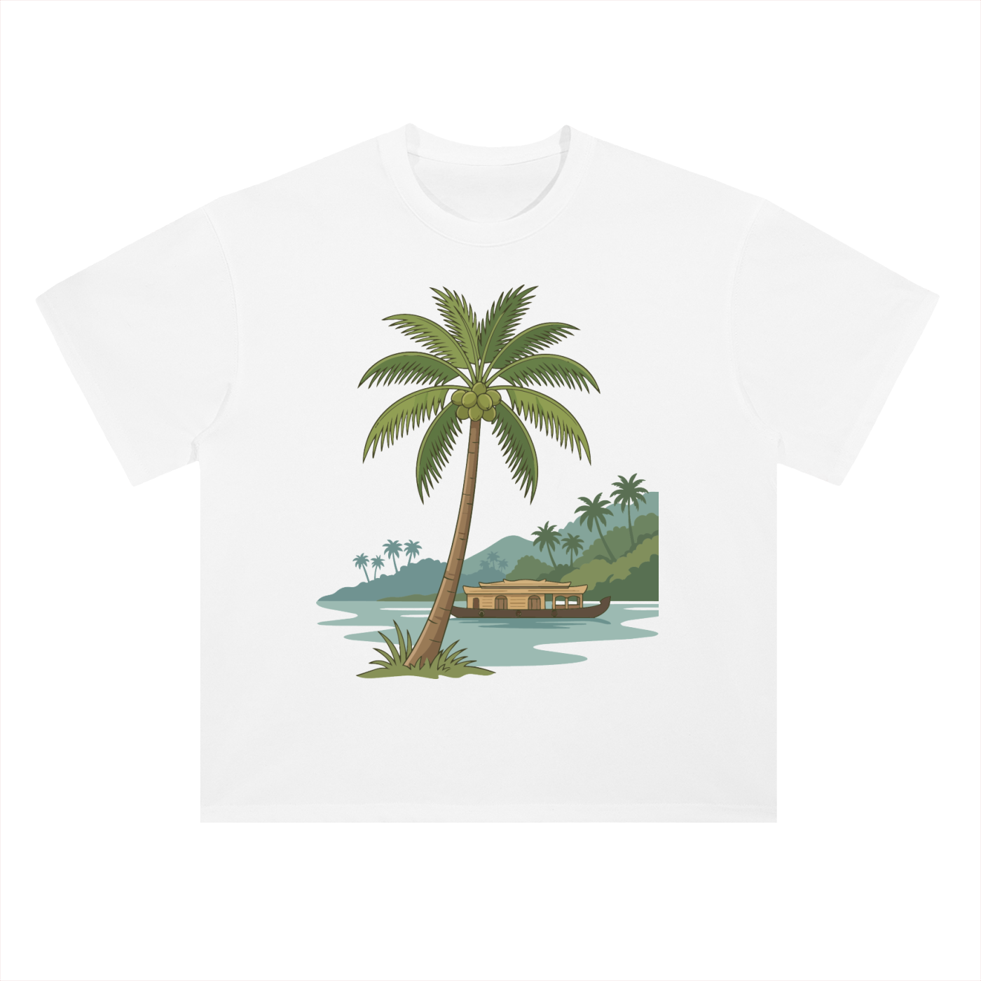 Tropical Kerala Heavyweight Drop Shoulder Tee